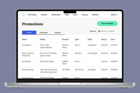 Promotions Management App for an eCommerce Company project