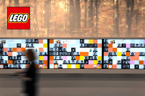Interactive Screens for LEGO Employees project