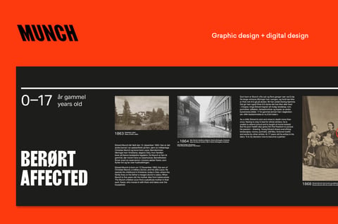 Graphic Design for an Exhibition at Munch Museum project