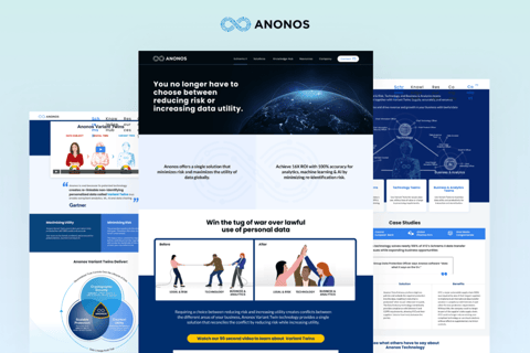 Website Branding and Design for Anonos project
