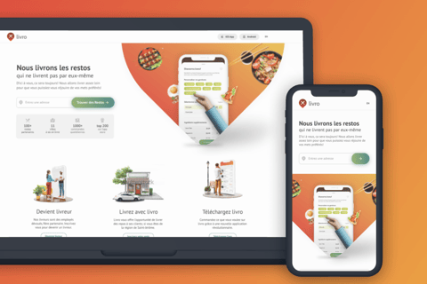 Food Delivery Responsive Web Design project