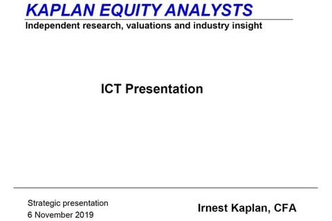 Strategic ICT Overview Presentation project