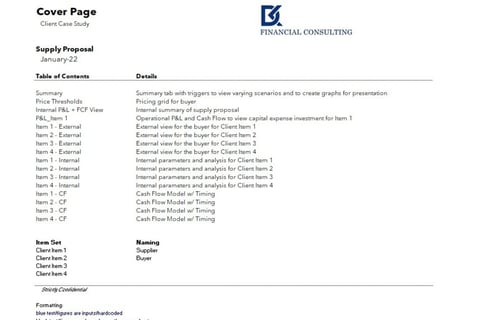Pricing Proposal with a Supporting Strategy project