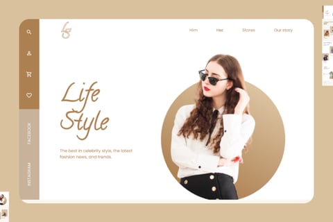 Lifestyle - Fashion Website project