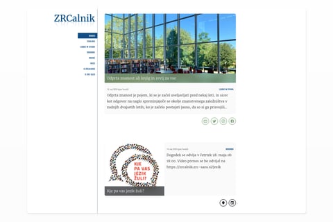 ZRCalnik Responsive Website project