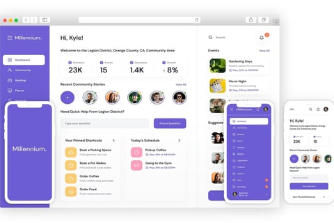 Millennium: Community Connection App project