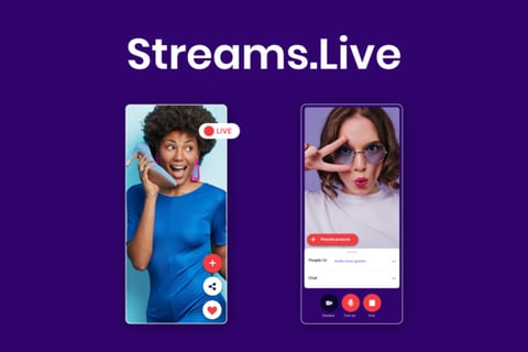 Streams.live: Designing a Live Commerce Platform from the Ground Up - Web, Mobile, and AI Onboarding project
