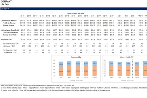 LTV Model and Revenue Build project