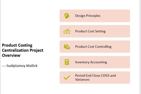 Standard Costing Centralization project