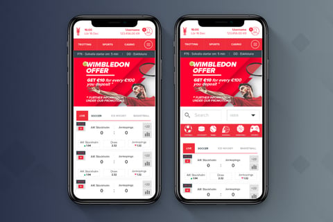 Navigation Bar for Sports project