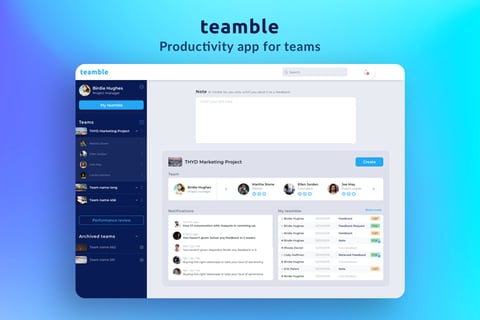 Teamble: Saas MVP Design project