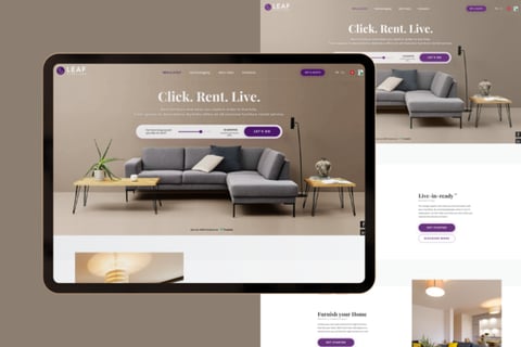 Furniture Rental Website Redesign for Conversion Improvement project