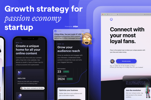 Growth Strategy and Execution for Link-in-bio Startup project