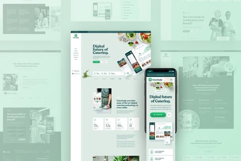 Digital Catering Service Landing Page project