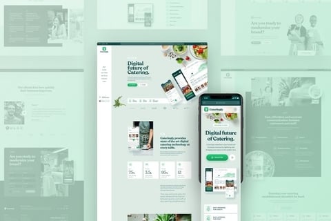 Digital Catering Service Landing Page project