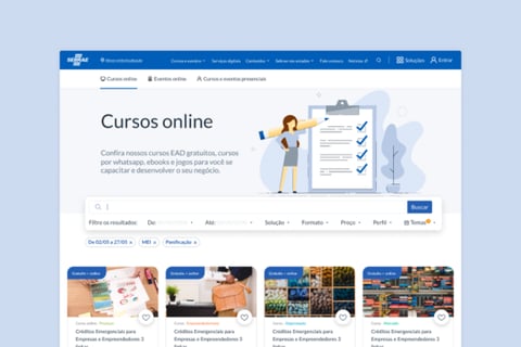 Web Interface for Sebrae project