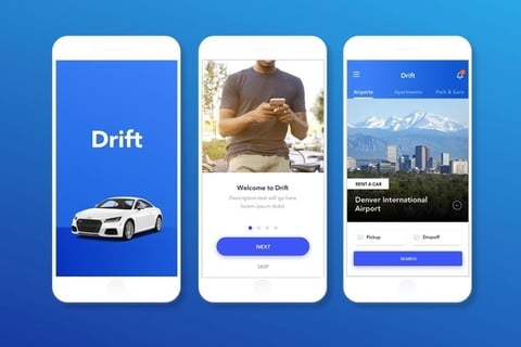 Product Designer for Drift, Car Sharing App project