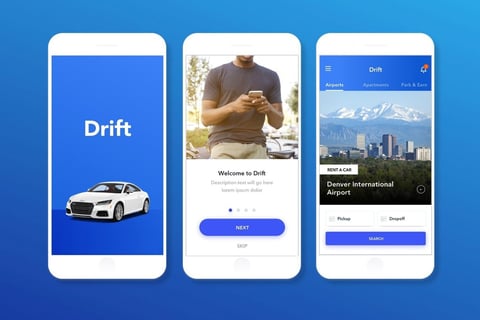 Product Designer for Drift, Car Sharing App project