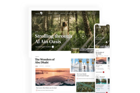 UX Design for City Guide Responsive Site project