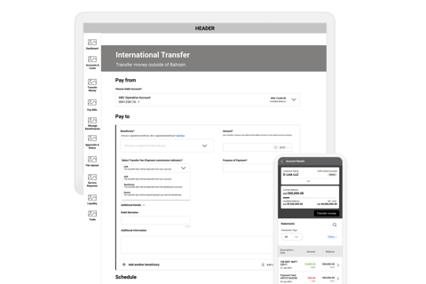 UX Design for Corporate Banking Portal project