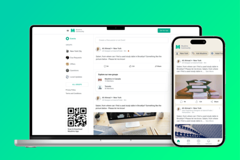 Mobile and Web App Design for Muslims App project