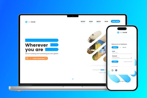 Web App Design for GloRaise | A Crowdfunding Platform project