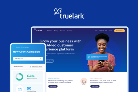 TrueLark AI Platform | Brand, Web, and Product Design project