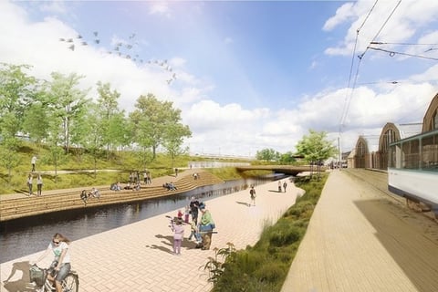 Riga Rail Baltica Master Plan, Railway Station Canopy and Bridge Repurposing project