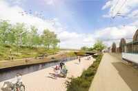 Riga Rail Baltica Master Plan, Railway Station Canopy and Bridge Repurposing