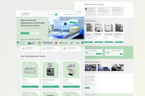 New Life Scientific Web Redesign (eCommerce) project