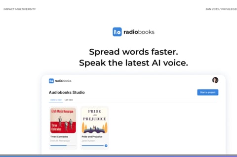 Pitch Deck and Financial Model | Impact-driven AI Tech Startup project