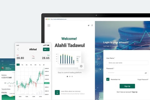 UI Design | NCB Bank Marketing Website project