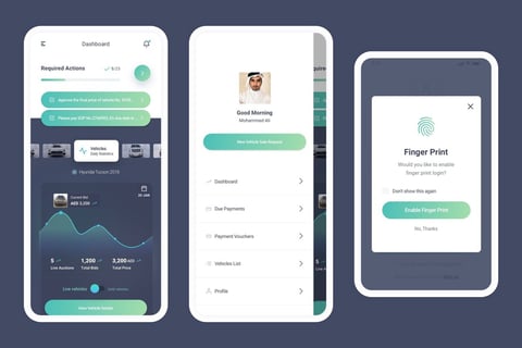UI Design and UX Research | Auctions Management App project