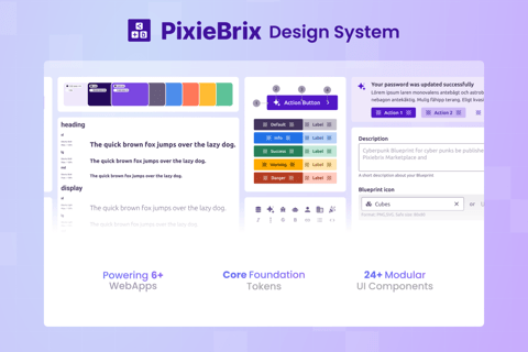 PixieBrix Design System Development project