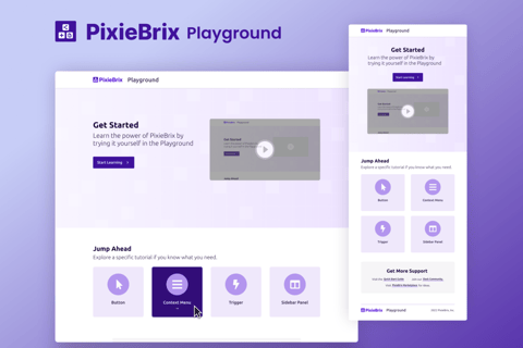 PixieBrix Playground User Experience Enhancement project