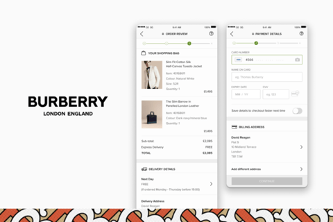 Checkout for Burberry iOS App project