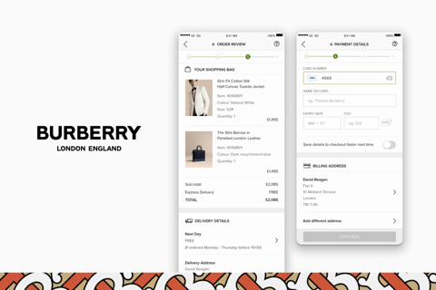 Checkout for Burberry iOS App project