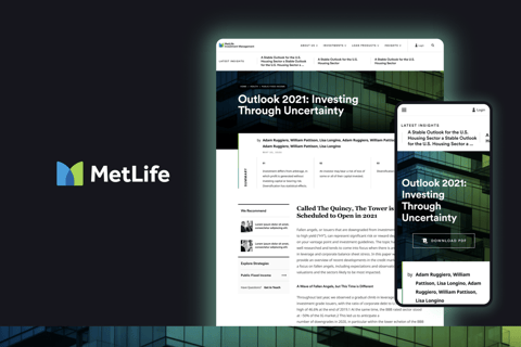Metlife Investments Thought Leadership Site project