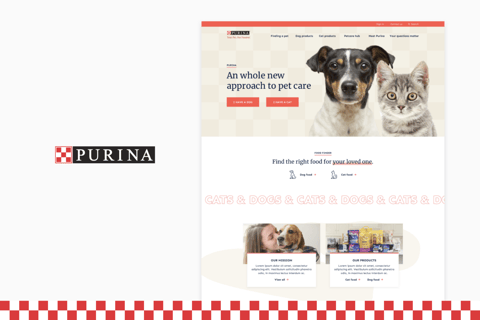 Purina Web UI Concept project