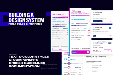 Du Digital Product Design System project