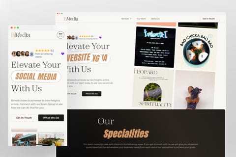 Webflow Website for a Marketing Agency project