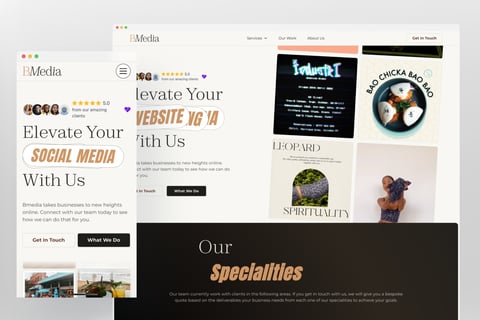 Webflow Website for a Marketing Agency project