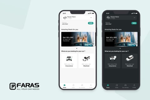 Automotive Mobile App for Faras Tech project
