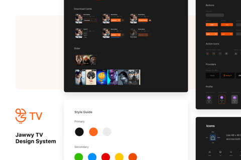 Design System for Jawwy TV project