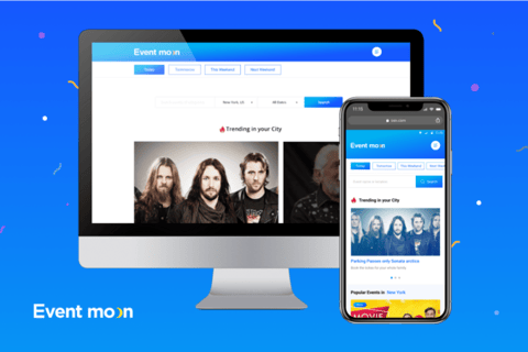Web and Mobile UI Design for Event Moon project