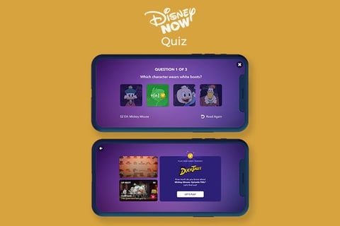 DisneyNOW Quiz project