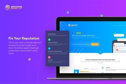 Reputation Repair Web Design project