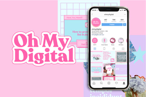 Oh My Digital: Visual identity for a Digital Marketing Brand project