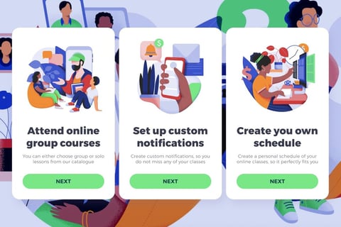 Vector Illustrations for Websites and Apps project