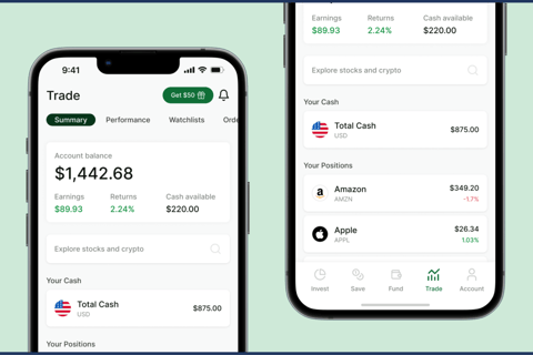 App Design for a Trading and Investment Platform project